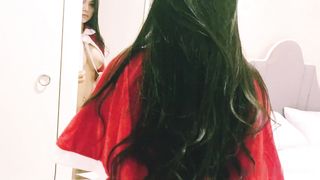【69堂午夜视频】混血小辣妹的圣诞礼物翘臀骑乘摇不停